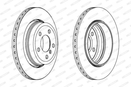 Диск тормозной FERODO DDF1297C1