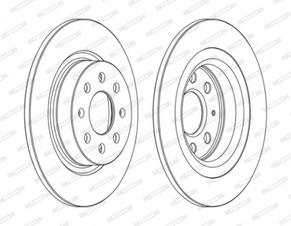 Диск тормозной FERODO DDF1299C (фото 1)