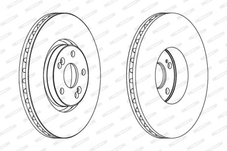 Диск тормозной FERODO DDF1368C1