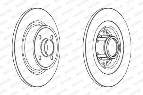 Гальмівний диск FERODO DDF1381C1