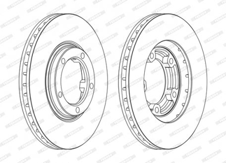 Диск тормозной FERODO DDF1404C