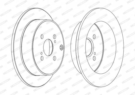 Диск тормозной FERODO DDF1409C