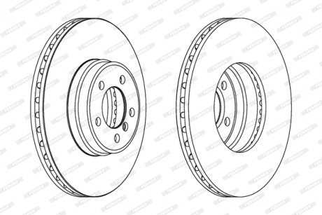 Диск тормозной FERODO DDF1411C1