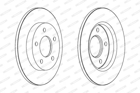 Диск гальмівний FERODO DDF1420C