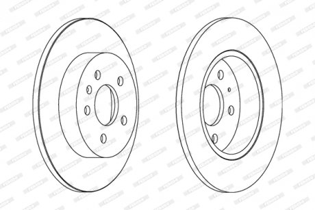 Диск тормозной FERODO DDF1423C