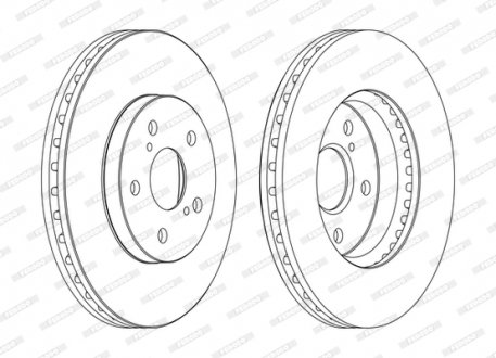 Тормозной диск FERODO DDF1446C