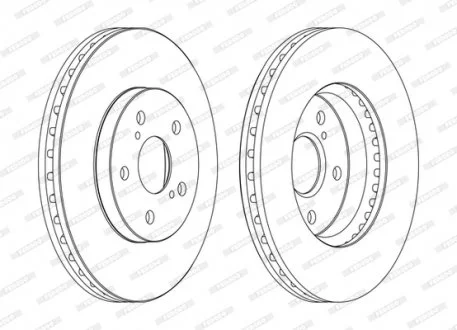 Тормозной диск FERODO DDF1446C