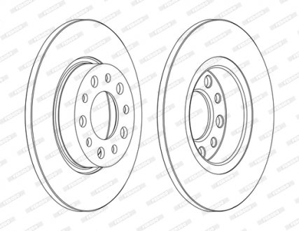 Диск гальмівний FERODO DDF1450C