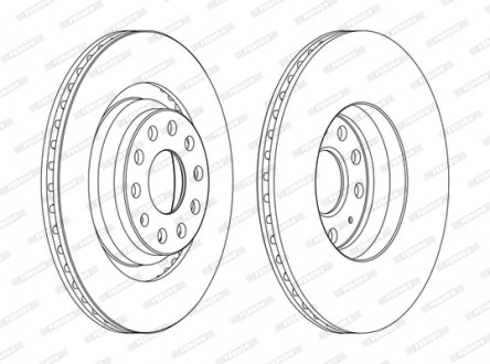 Гальмівний диск FERODO DDF1503C