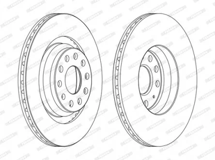 Фото гальмівний диск FERODO DDF1503C Гальмівний диск FERODO DDF1503C