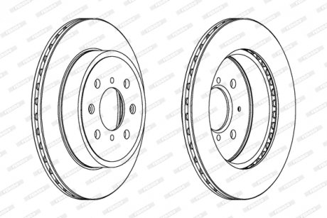 Тормозной диск FERODO DDF1509C (фото 1)