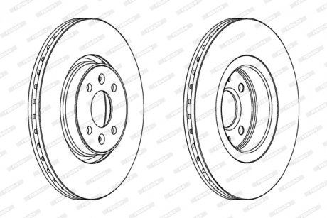 Тормозной диск FERODO DDF1513C