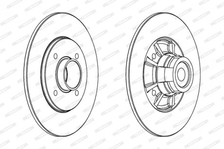 Диск гальмівний FERODO DDF15171