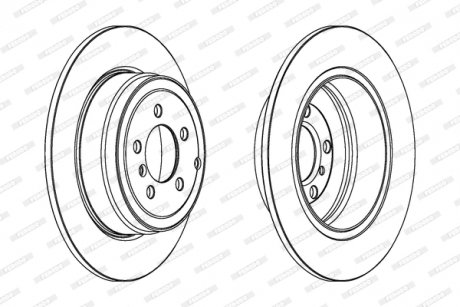 Тормозной диск FERODO DDF1518C1