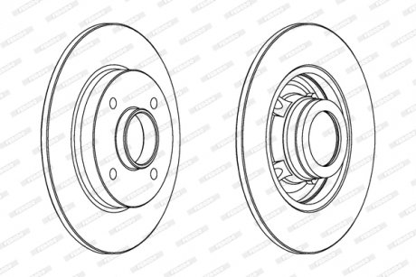 Тормозной диск FERODO DDF1523C1