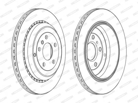 Тормозной диск FERODO DDF1531C