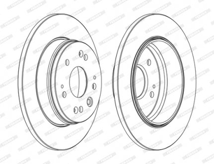 Диск тормозной FERODO DDF1540C