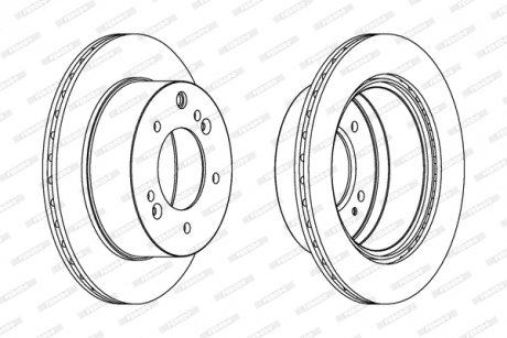 Диск тормозной FERODO DDF1543C1