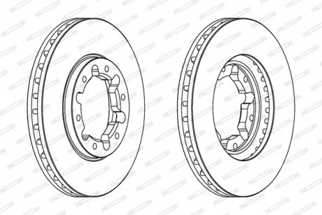 Диск тормозной FERODO DDF1552C1