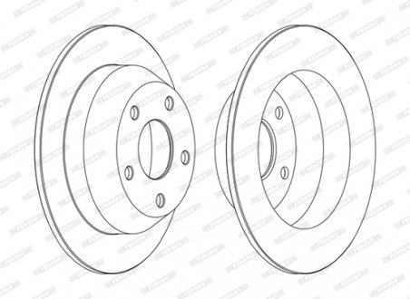 Диск тормозной FERODO DDF1553C