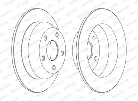 Диск гальмівний FERODO DDF1553C