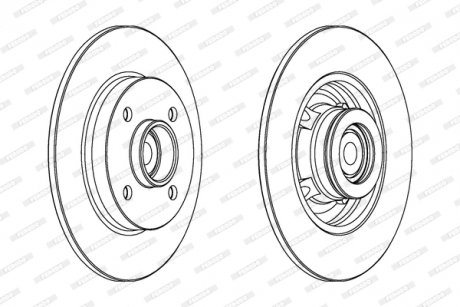 Гальмівний диск FERODO DDF15611