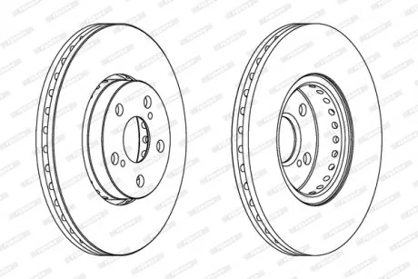 Диск гальмівний FERODO DDF1575C