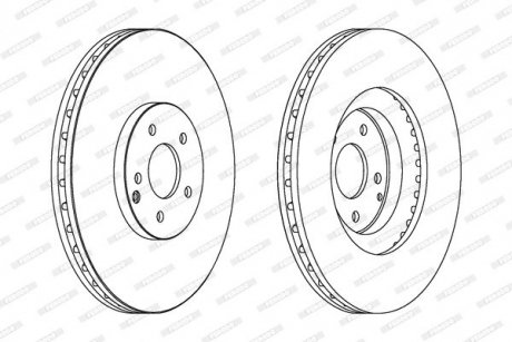 Тормозной диск FERODO DDF1585 (фото 1)