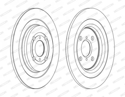 Диск тормозной FERODO DDF1588C