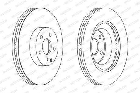 Диск тормозной FERODO DDF1595C1