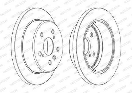 Тормозной диск FERODO DDF1598C