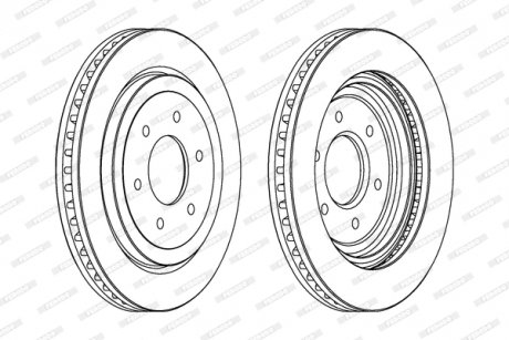 Диск тормозной FERODO DDF1611C1