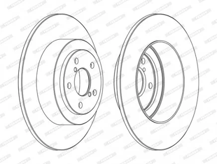 Диск тормозной FERODO DDF1647C