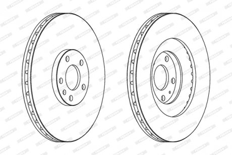 Диск тормозной FERODO DDF1661C1 (фото 1)