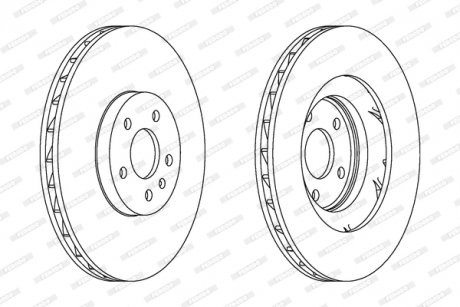 Тормозной диск FERODO DDF1665C1