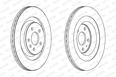 Диск тормозной FERODO DDF1667C