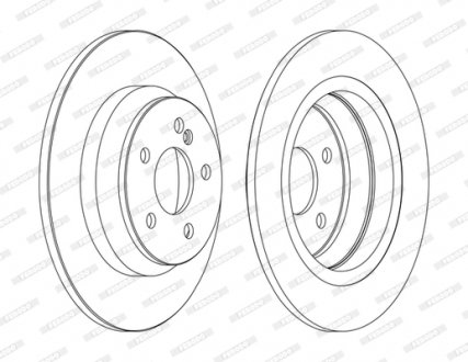 Тормозной диск FERODO DDF1675C (фото 1)