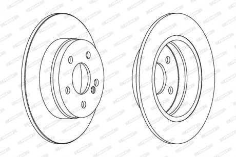 Диск тормозной FERODO DDF1689C