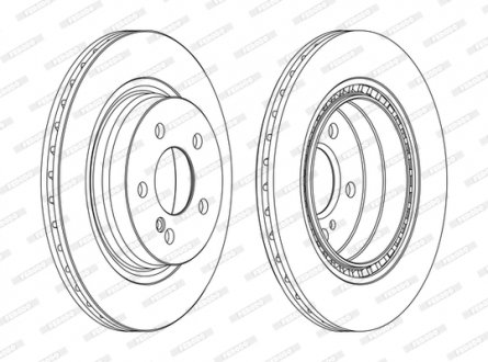 Гальмівний диск FERODO DDF1700C