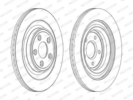 Диск гальмівний FERODO DDF1703C