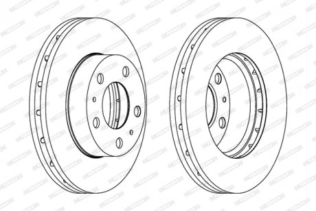 Тормозной диск FERODO DDF17181