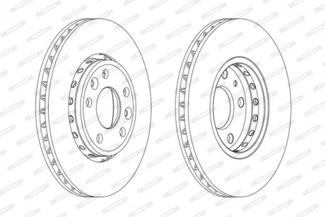 Гальмівний диск FERODO DDF1726C