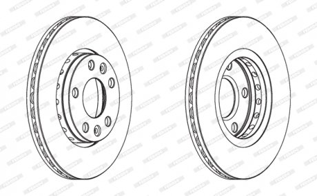 Тормозной диск FERODO DDF1728C