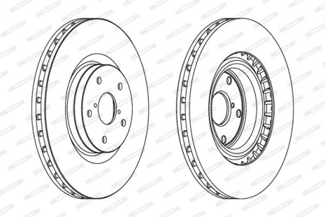 Диск тормозной FERODO DDF1749C1