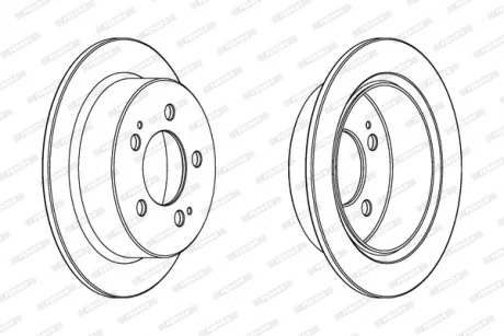 Фото диск гальмівний FERODO DDF1753C Диск гальмівний FERODO DDF1753C