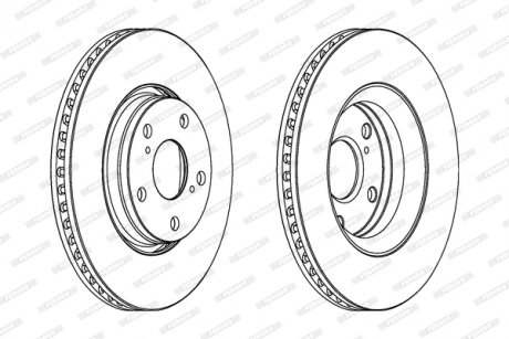 Диск тормозной FERODO DDF1756C