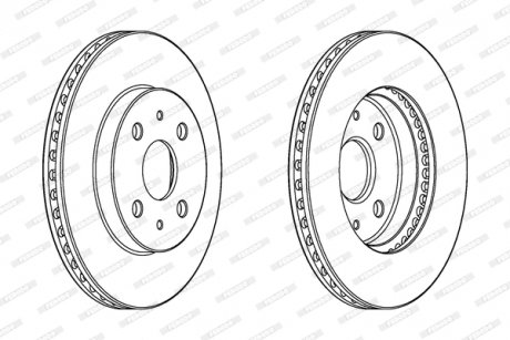Гальмівний диск FERODO DDF1758C
