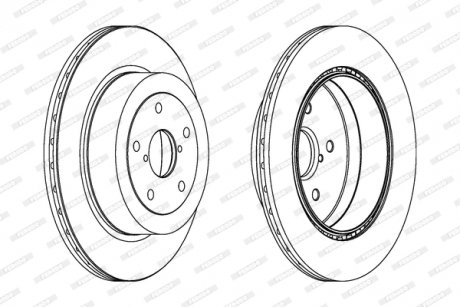 Тормозной диск FERODO DDF175 (фото 1)