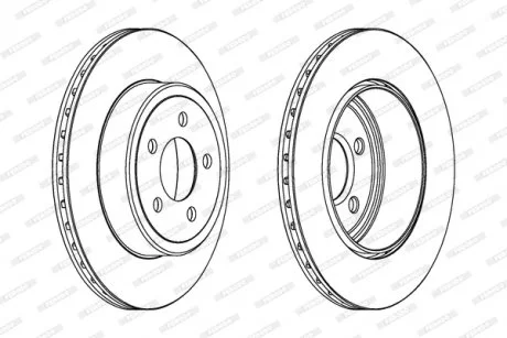 Диск гальмівний FERODO DDF1766C1