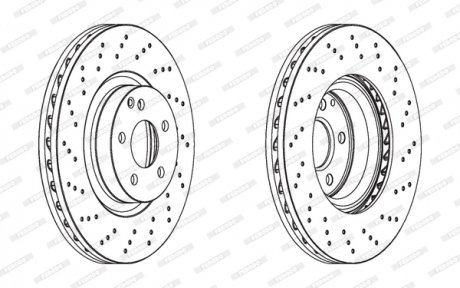 Тормозной диск FERODO DDF1769C1